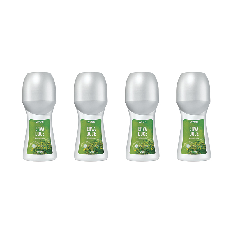Kit Desodorante Roll On Erva Doce