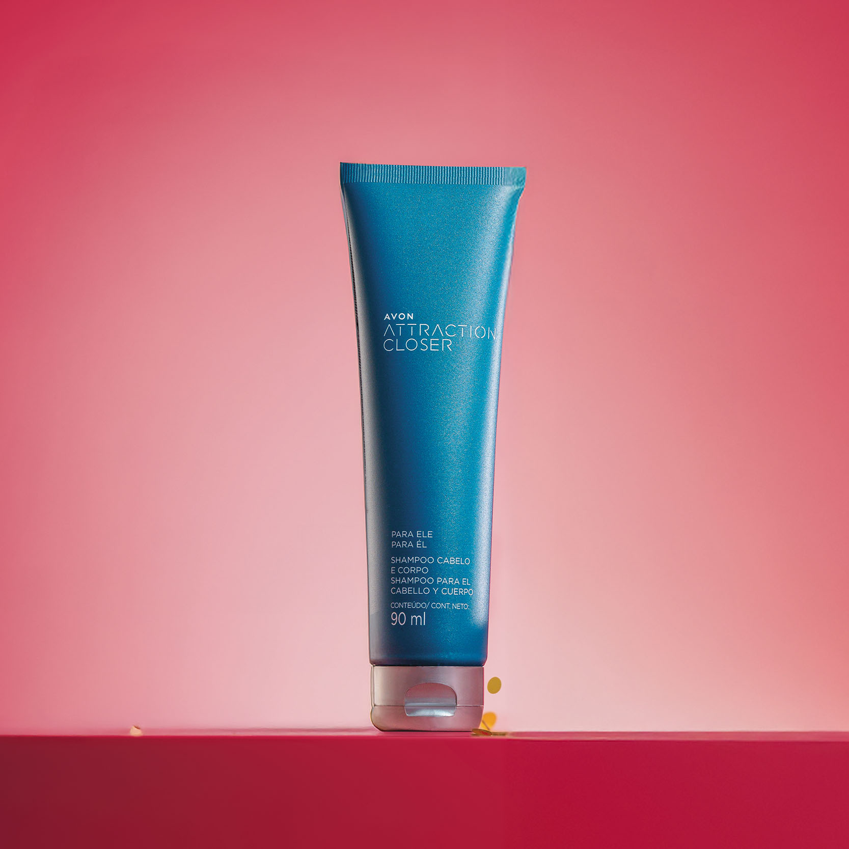 Attraction Closer para Ele Shampoo Cabelo e Corpo