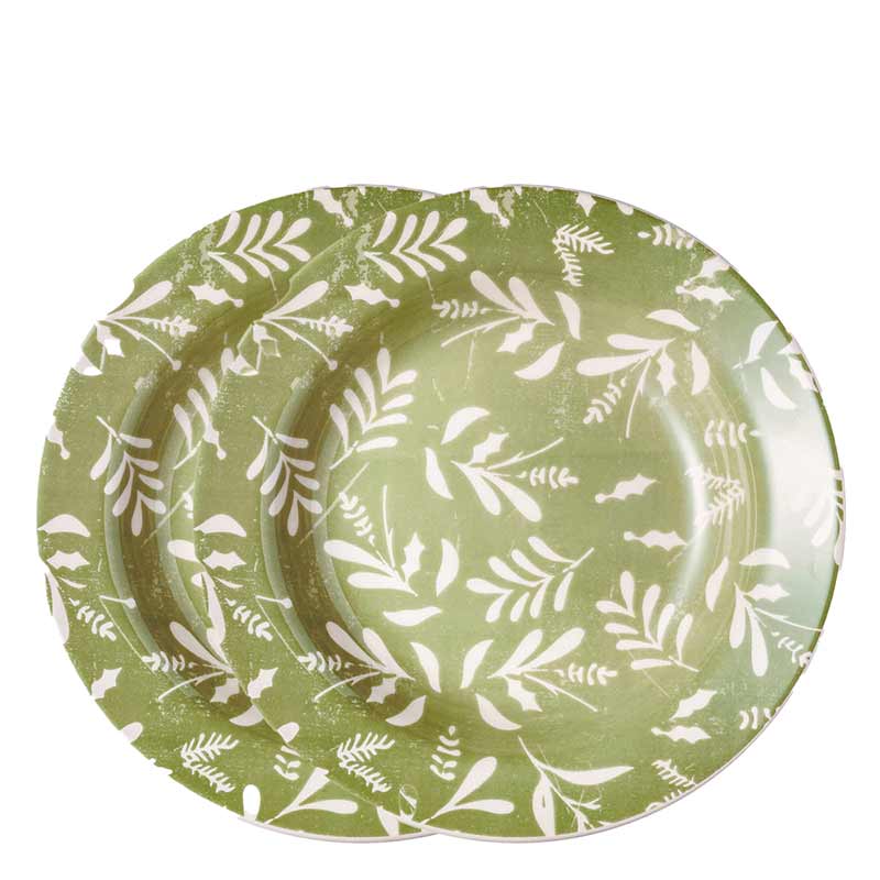 Jogo 2 Pratos Fundos Natal