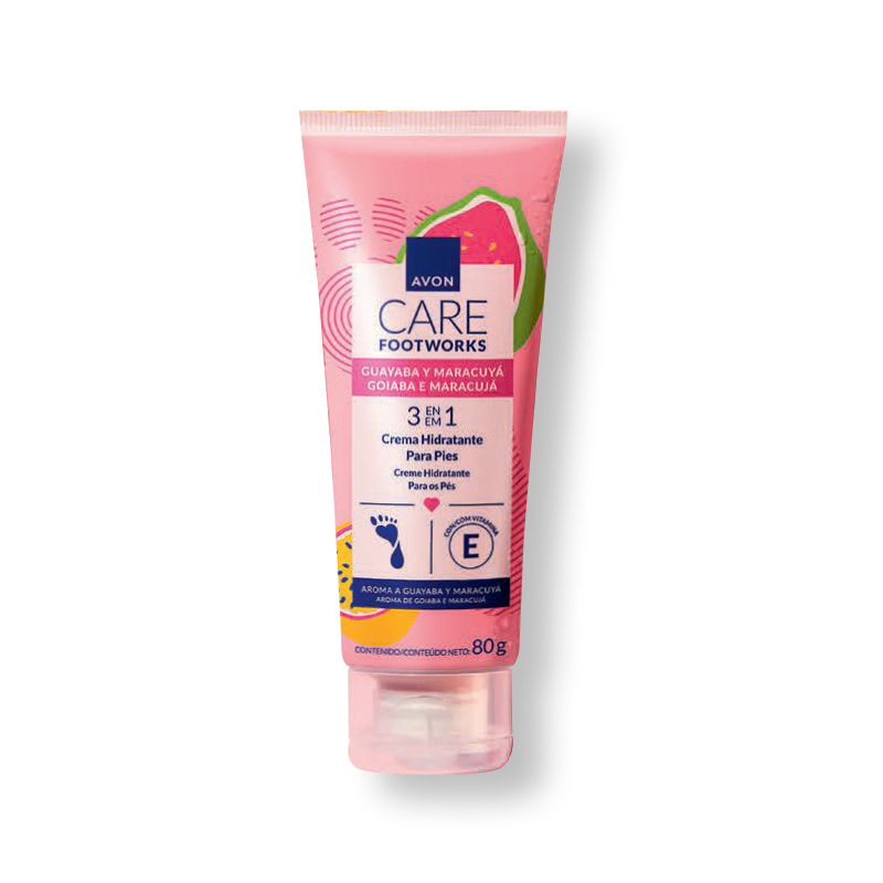 Goiaba e Maracuj&aacute; Creme Hidratante para os p&eacute;s 80ml
  