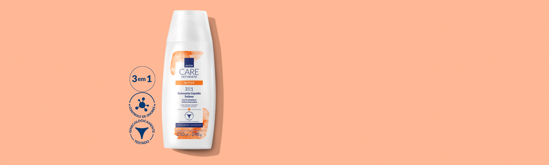 Avon Care Intimate Sabonete Líquido Íntimo Active