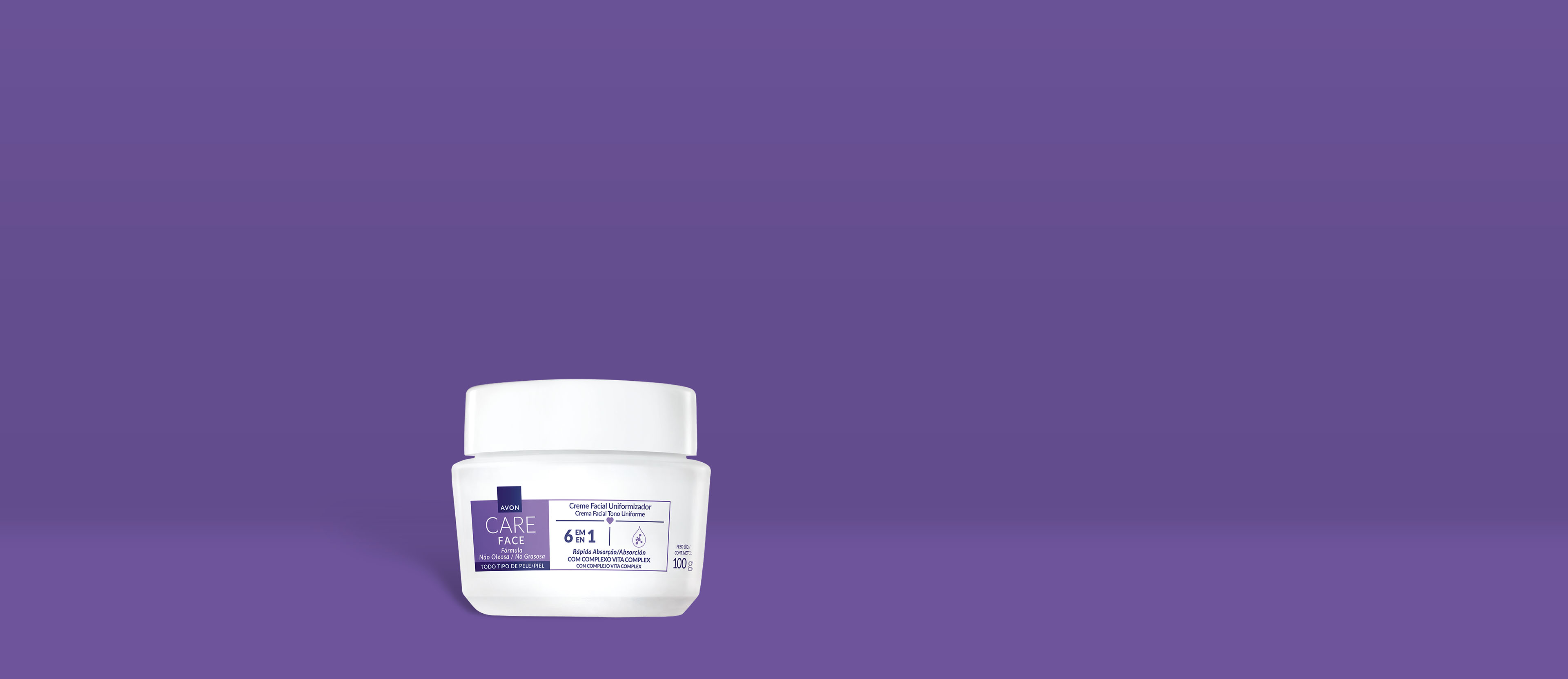 AVON CARE CREME FACIAL UNIFORMIZADOR 6 EM 1