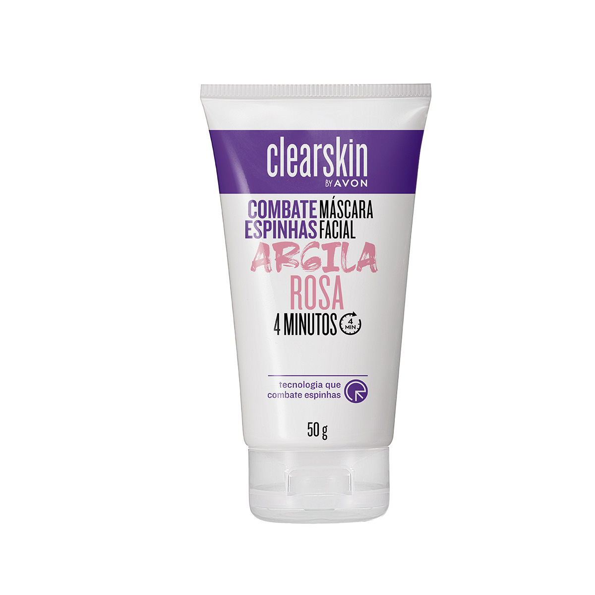 Máscara Facial de Argila Rosa