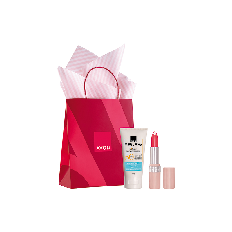 Presente Avon Ácido Hialurônico Rosa Quente