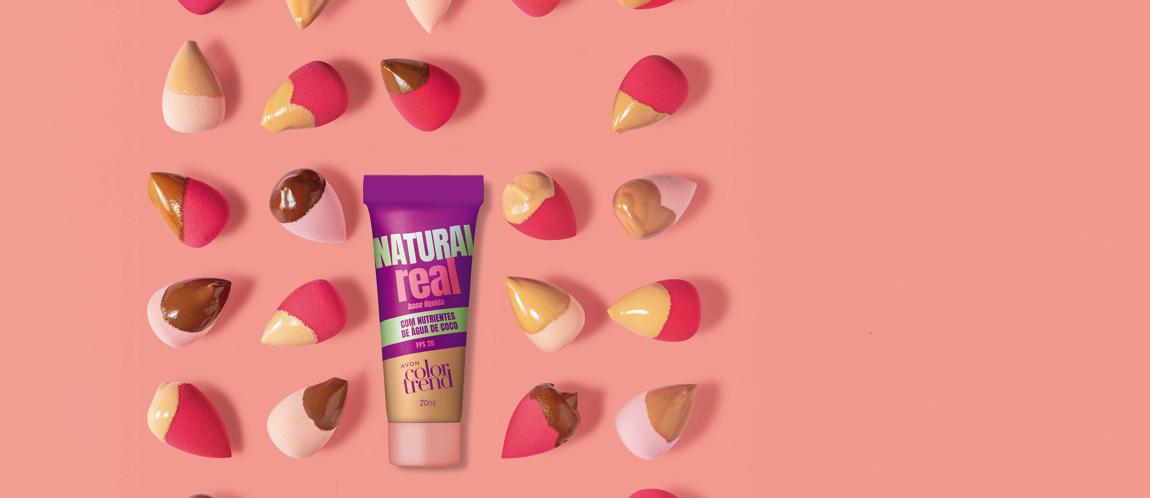 AVON COLOR TREND NATURAL REAL BASE LÍQUIDA FPS 20 240 N