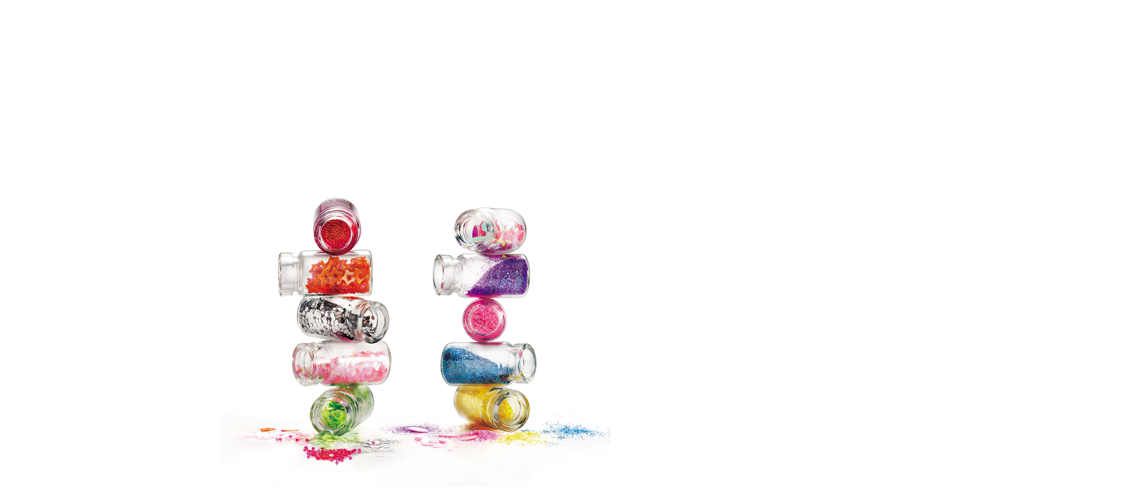 Kit 10 Potes Decorados de Unhas