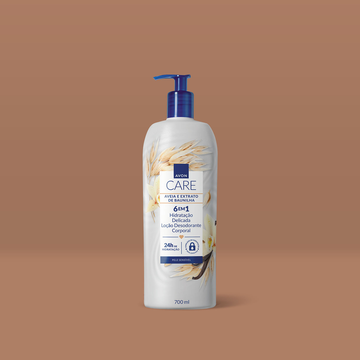 AVON CARE LOÇÃO DESODORANTE CORPORAL AVEIA E EXTRATO DE BAUNILHA