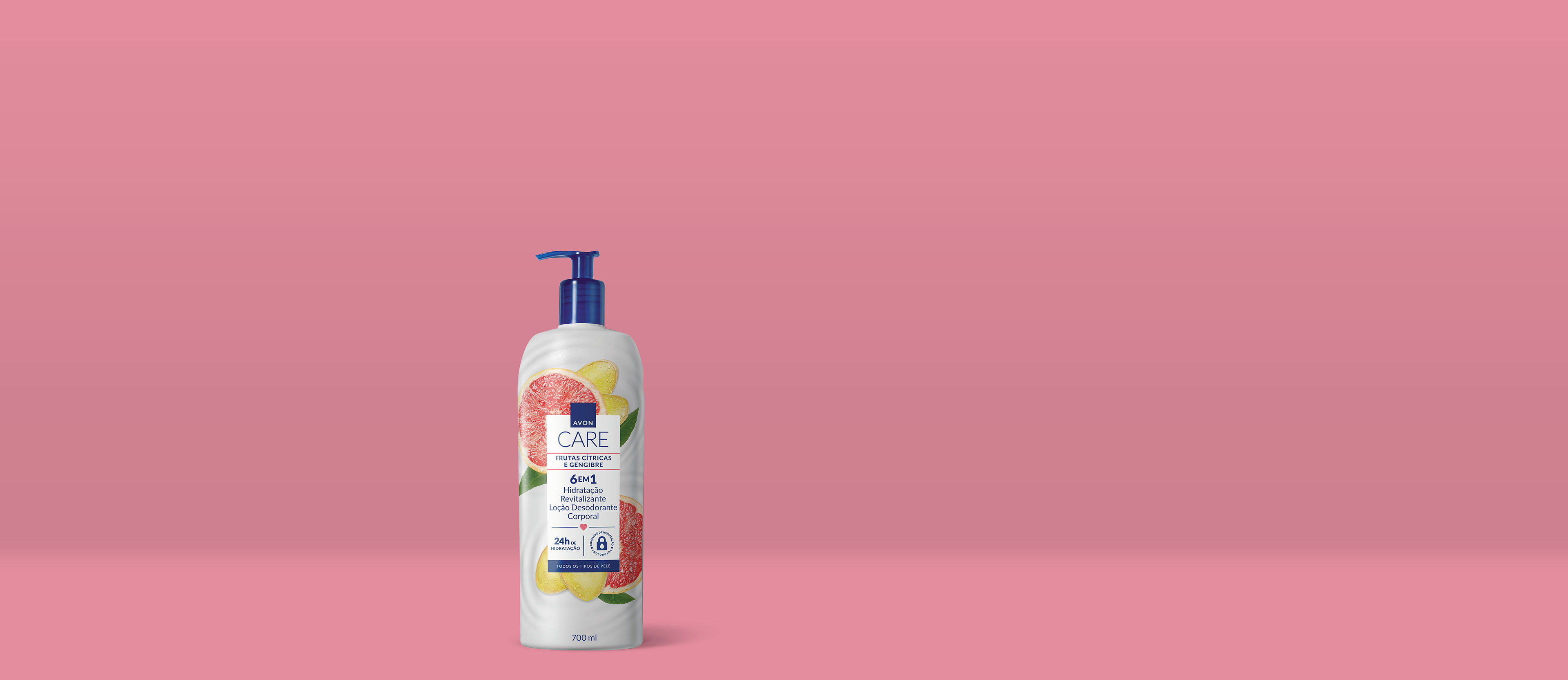 AVON CARE LOÇÃO DESODORANTE CORPORAL FRUTAS CÍTRICAS E GENGIBRE