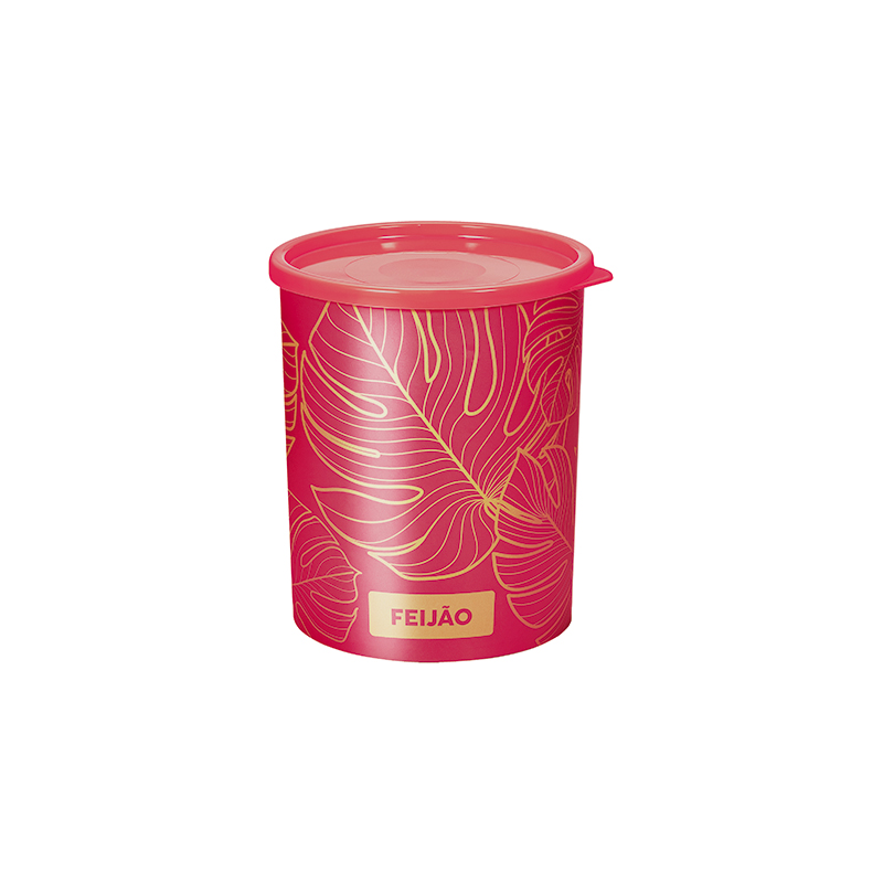 Pote Mantimento Feijão 2,1L Rosa  Natural Gold