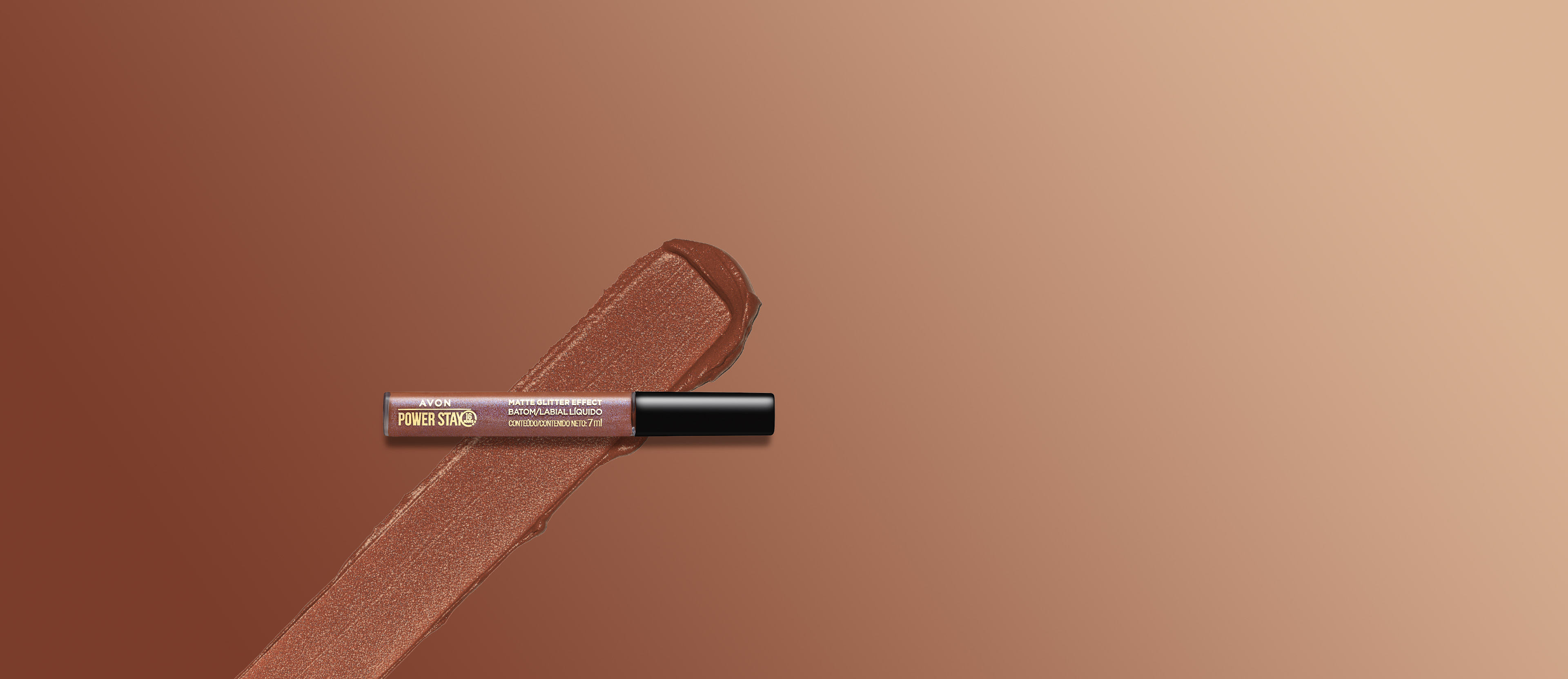 AVON POWERSTAY BATOM LÍQUIDO MATTE GLITTER EFFECT