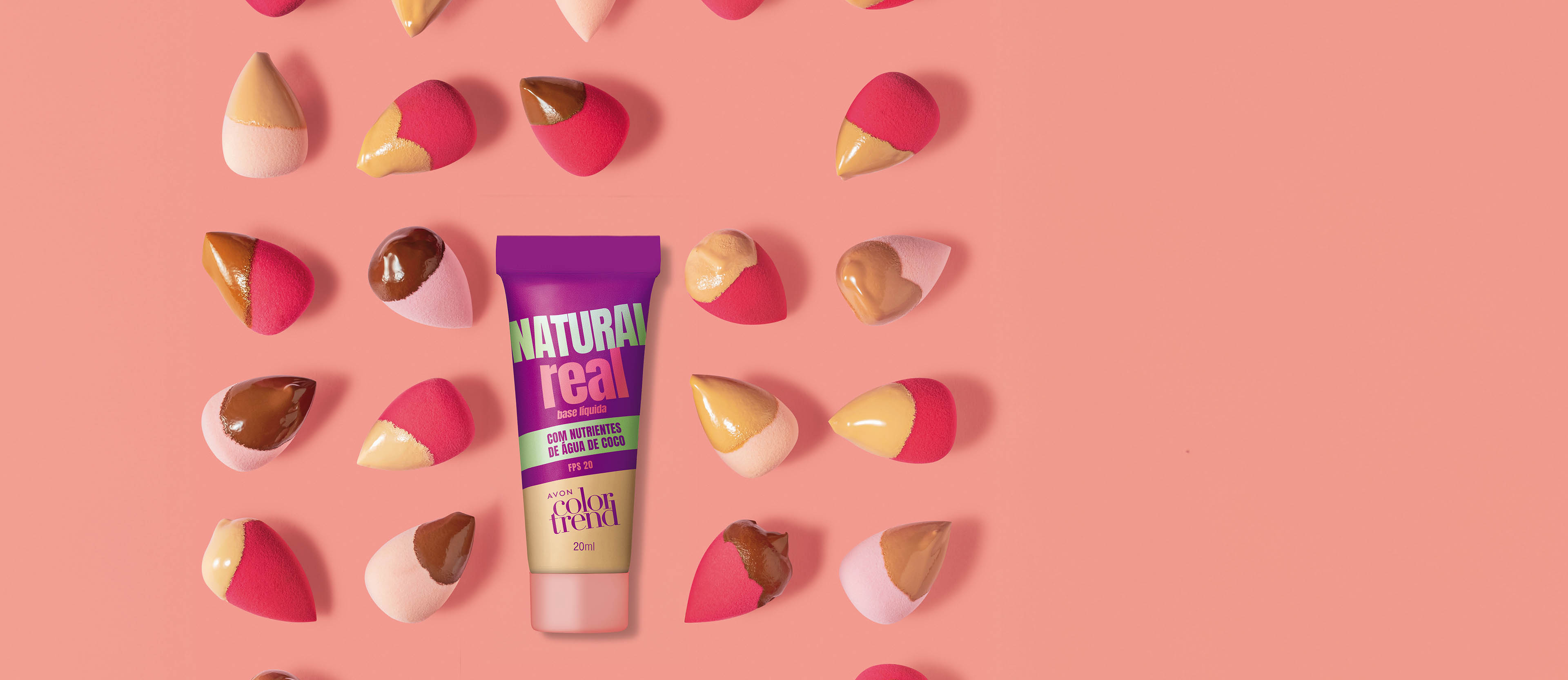 AVON COLOR TREND NATURAL REAL BASE LÍQUIDA FPS 20 240 N