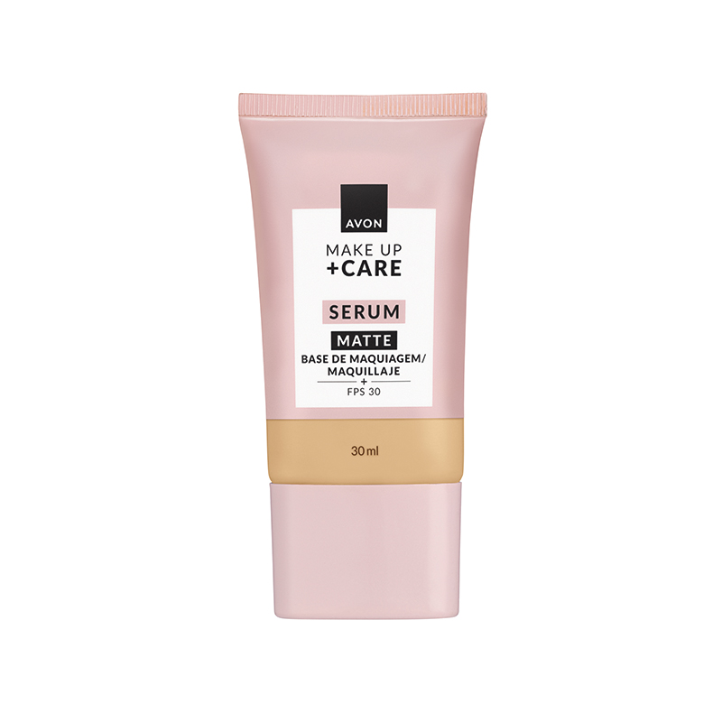 Tratamake Avon Makeup+Care Base Serum Acabamento Matte Fps 30