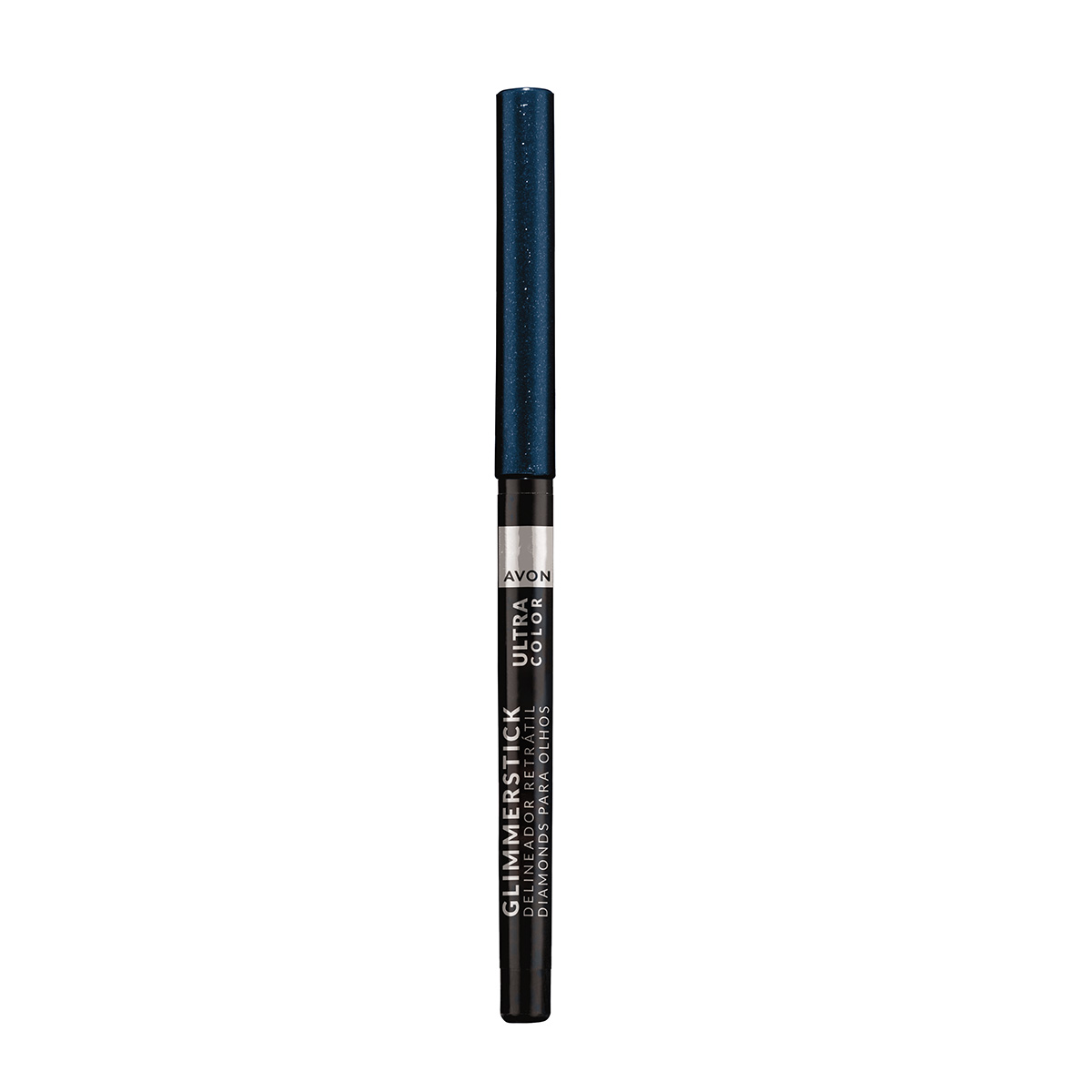 Delineador Retrátil Diamond Brilho Azul Marinho