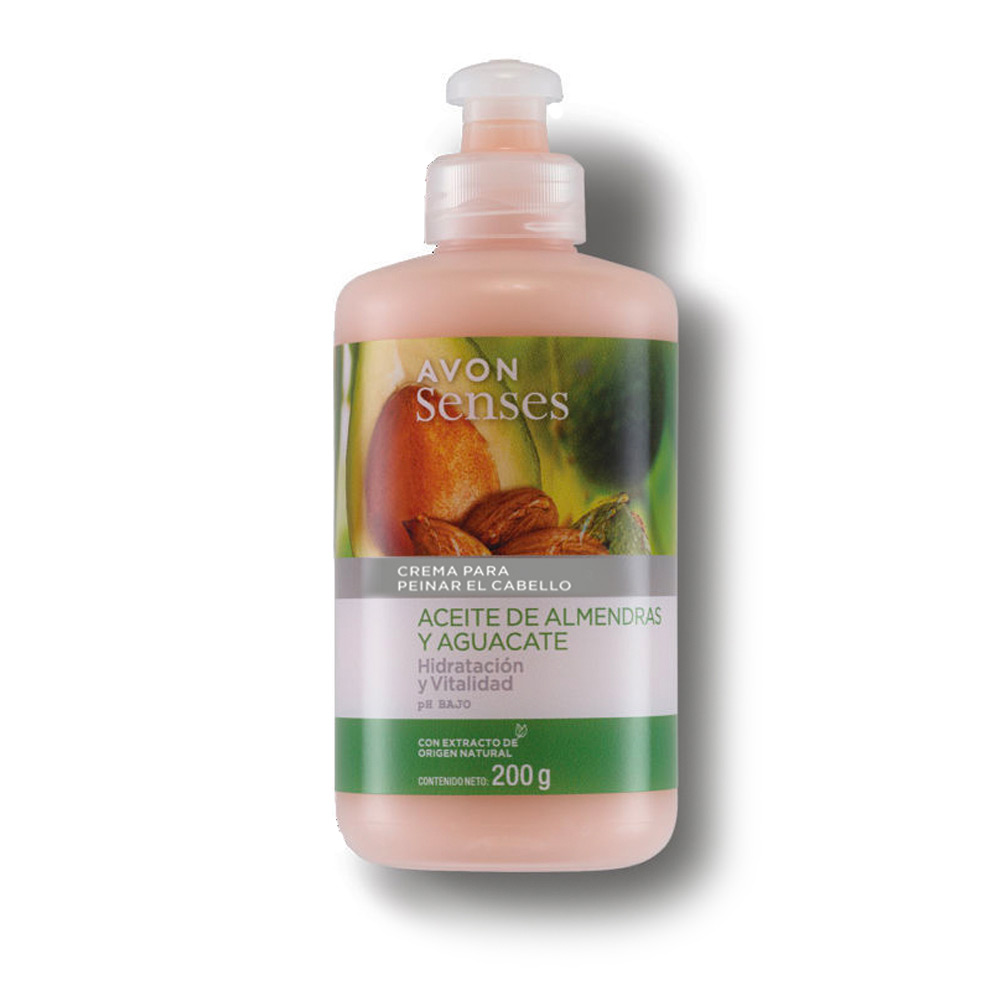 Crema para peinar el cabello Aceites de Almendra y Aguacate | Avon Senses