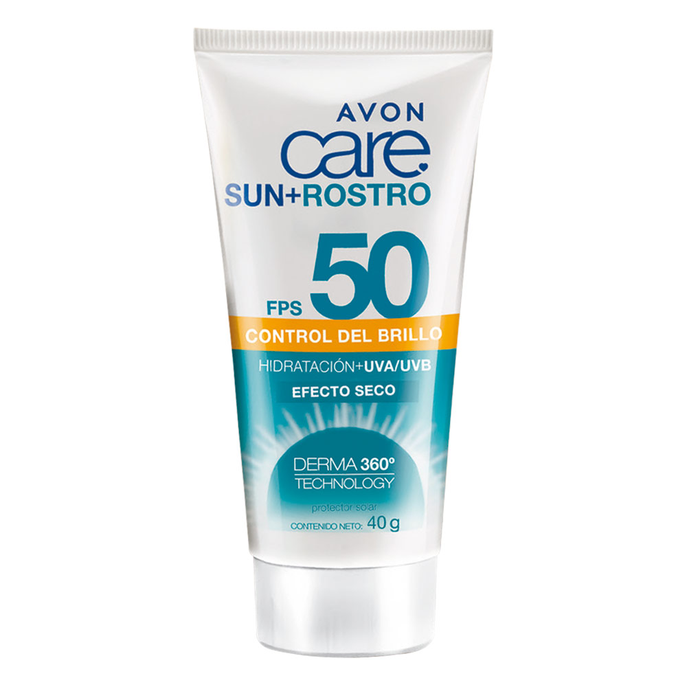 Sun+ Protector solar en crema rostro FPS 50 | Avon Care