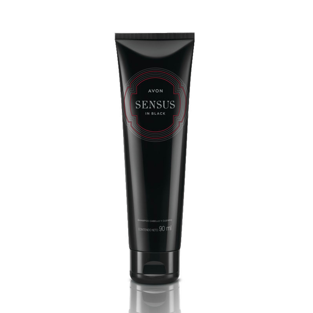 Shampoo para cabello y cuerpo 90 ml | Sensus In Black