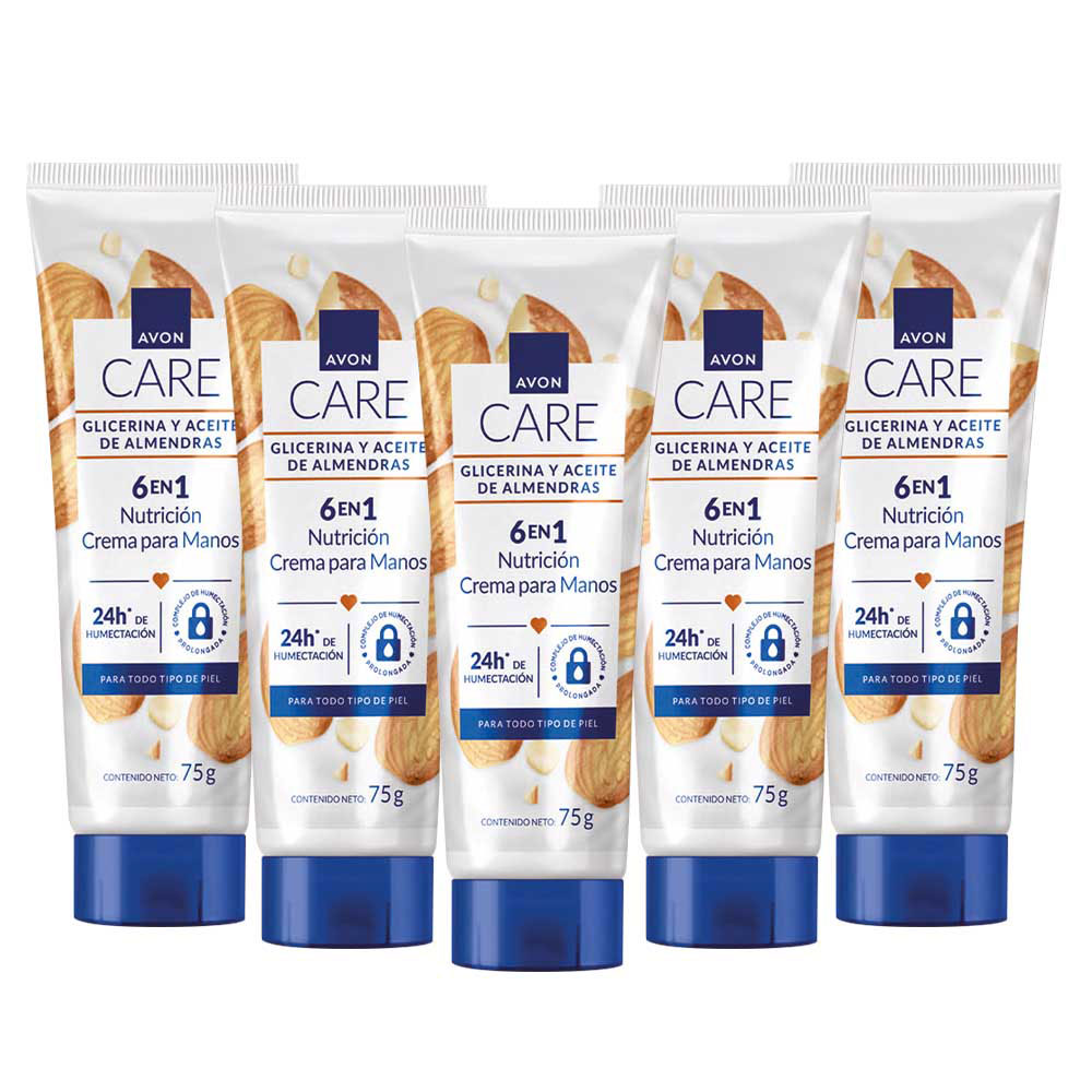 Kit Cremas Para Manos Glicerina y Almendra X5 Crema para manos