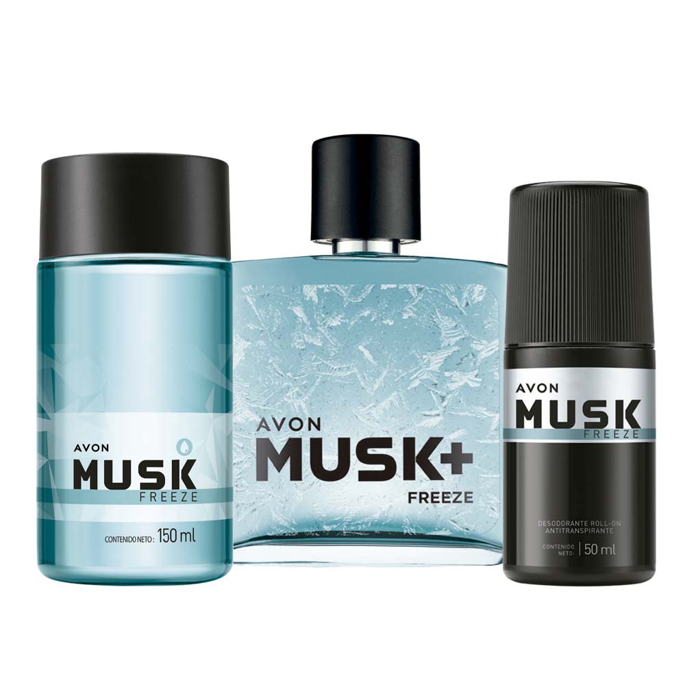 KIT MUSK FREEZE EDT ROLLON SPLASH