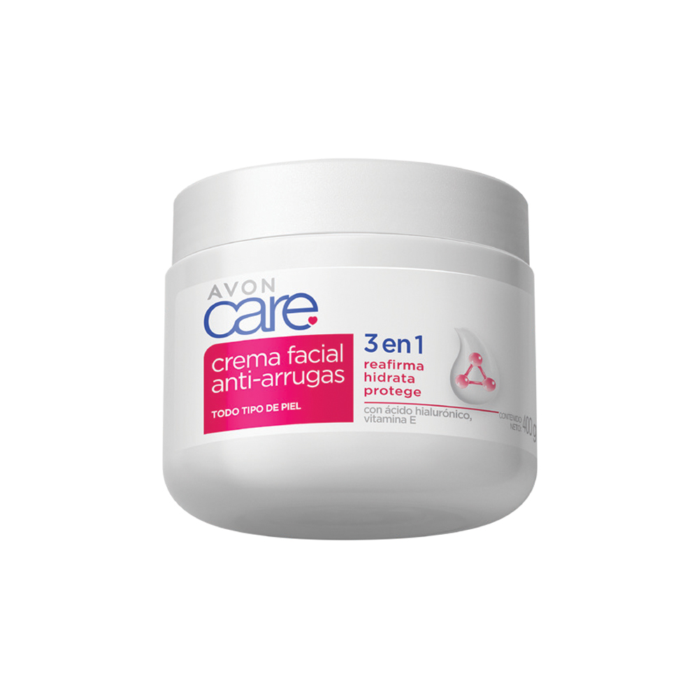 Anti-arrugas 3 en 1 REAFIRMA PROTEGE HIDRATA | Avon Care