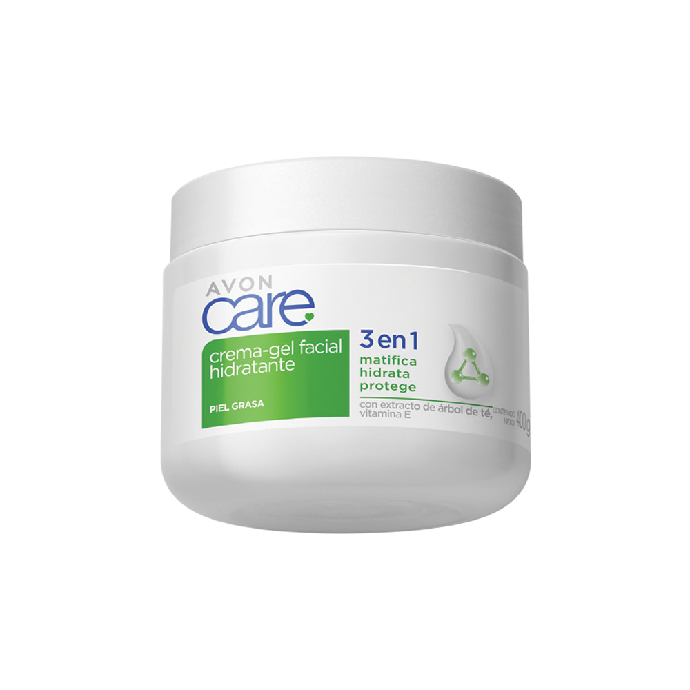 Crema-gel facial hidratante piel grasa 3 en 1