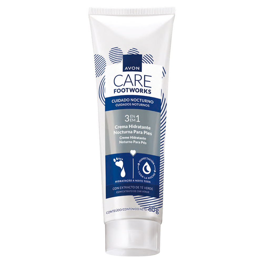 Crema hidratante nocturna para pies | Avon Care Footworks