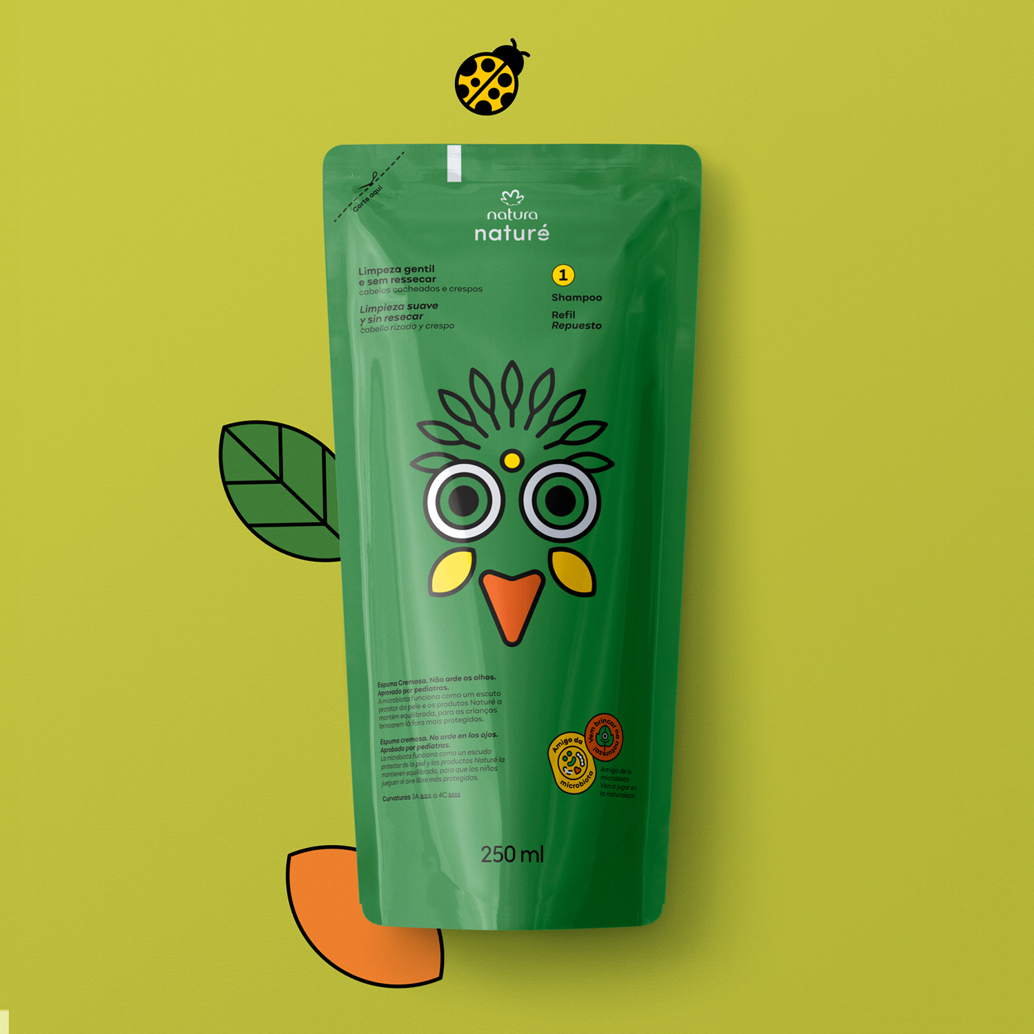 Repuesto Shampoo Cabellos Rizados y Crespos Naturé