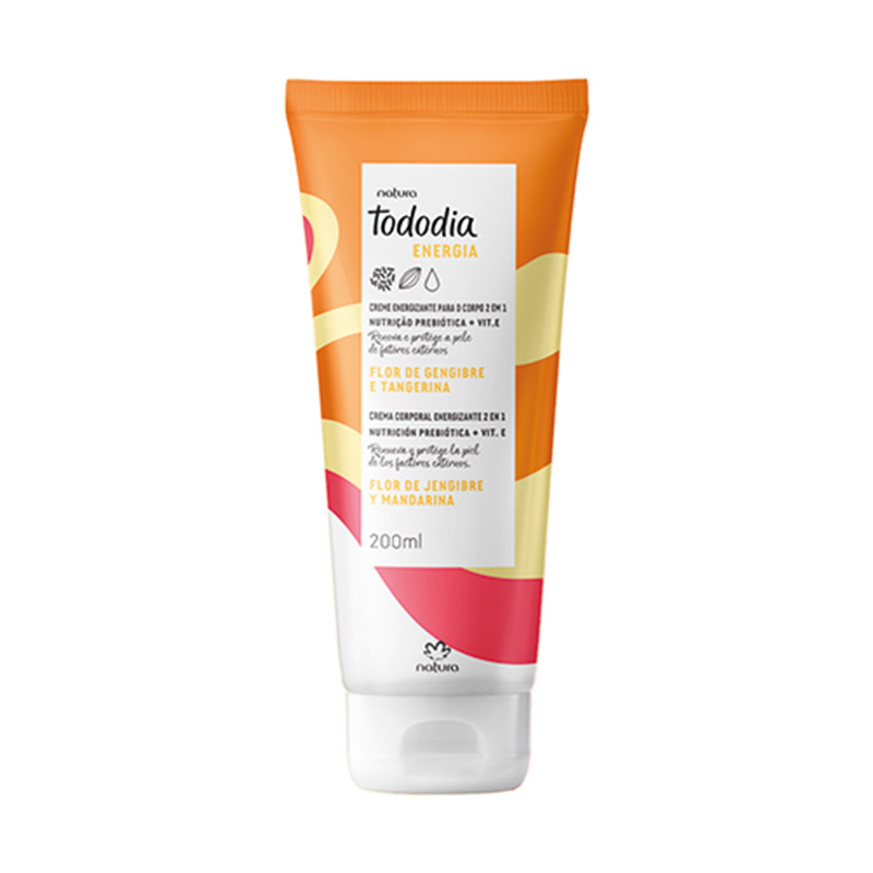 Crema corporal energizante* 2 en 1 flor de jengibre y mandarina