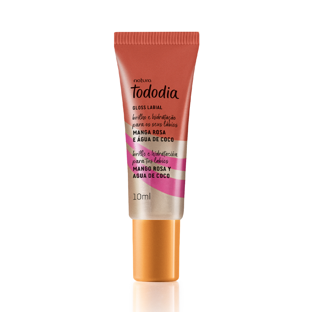 Gloss Labial Tododia Mango Rosa y Agua de Coco