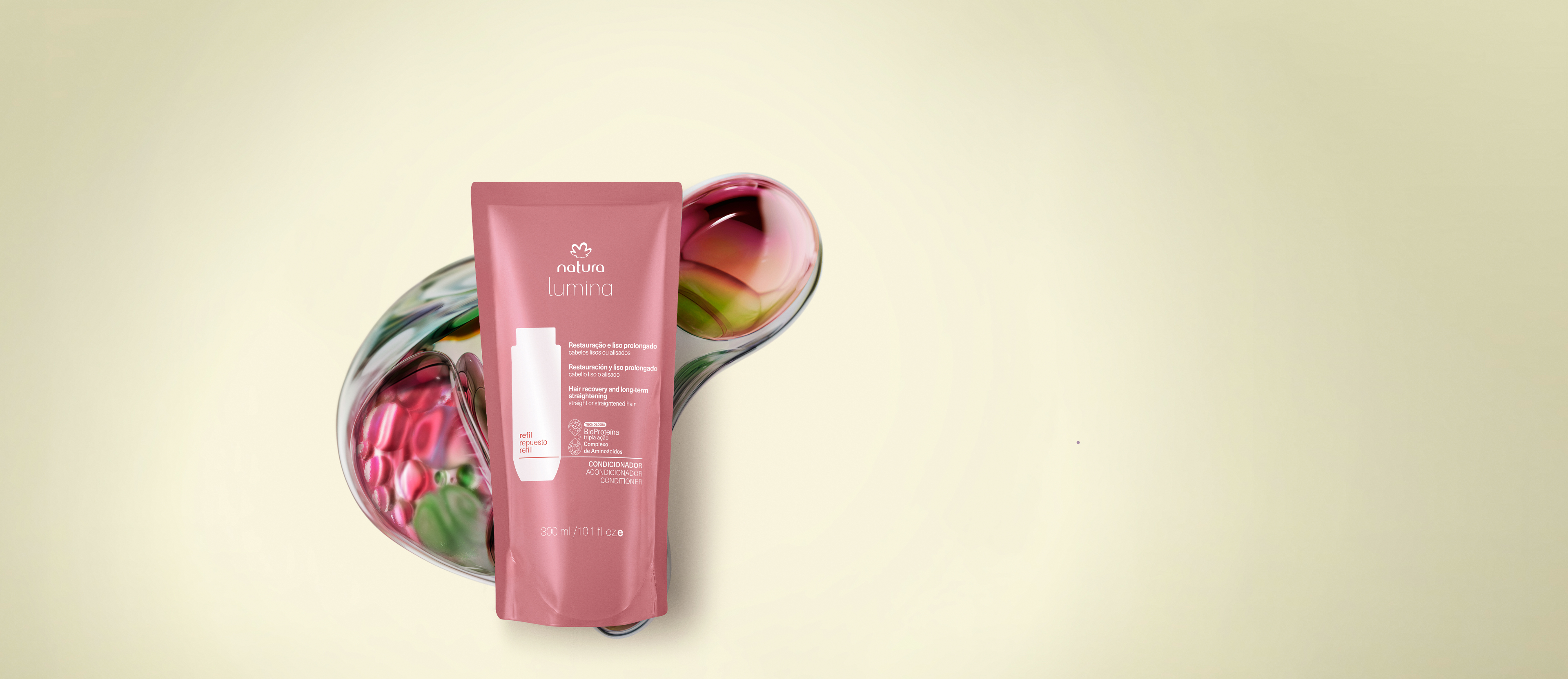 Repuesto Acondicionador Lumina Restauración y Liso Prolongado