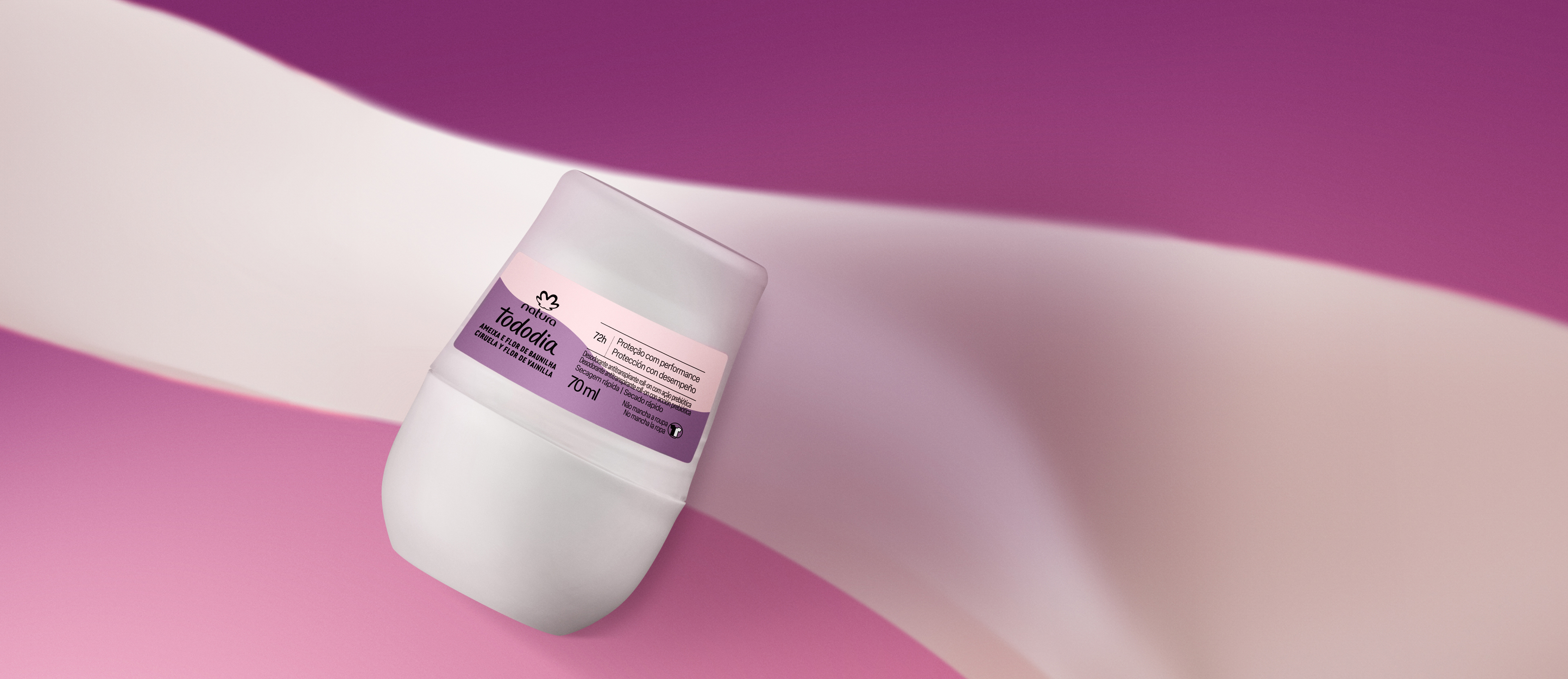 Desodorante Antitranspirante Roll-on Tododia Ciruela y Flor de Vainilla