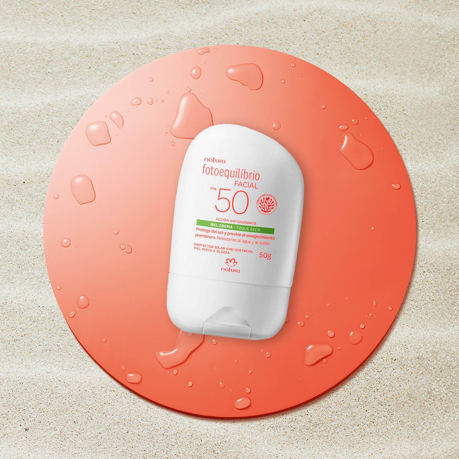 Gel crema protector facial FPS50