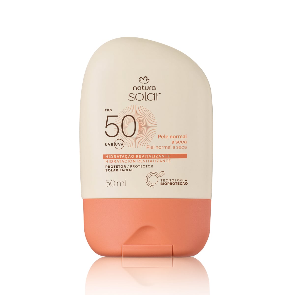 Protector Solar Facial Piel Normal a Seca FPS 50 Natura Solar 50 ml