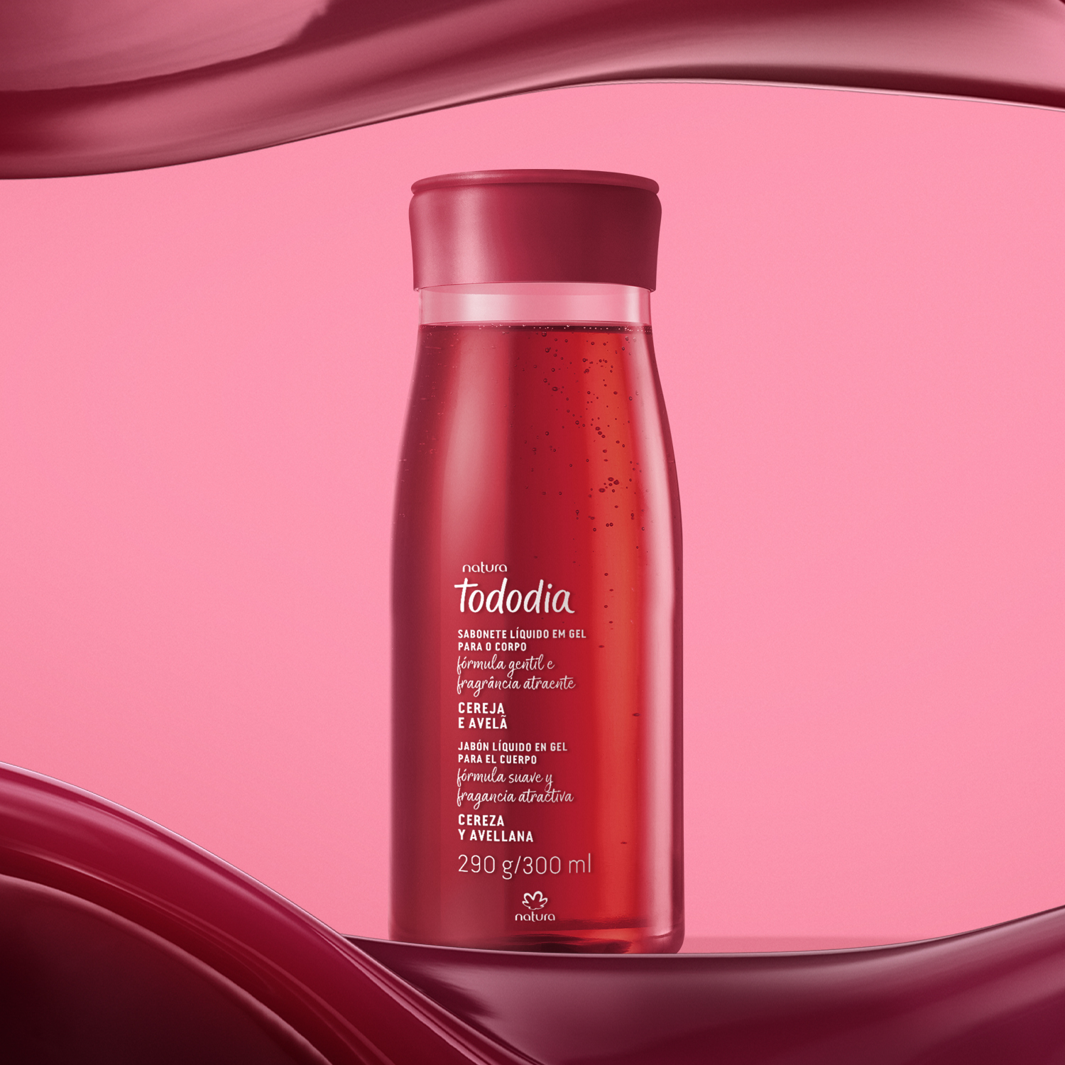 Jabón Líquido en Gel Tododia Cereza y Avellana