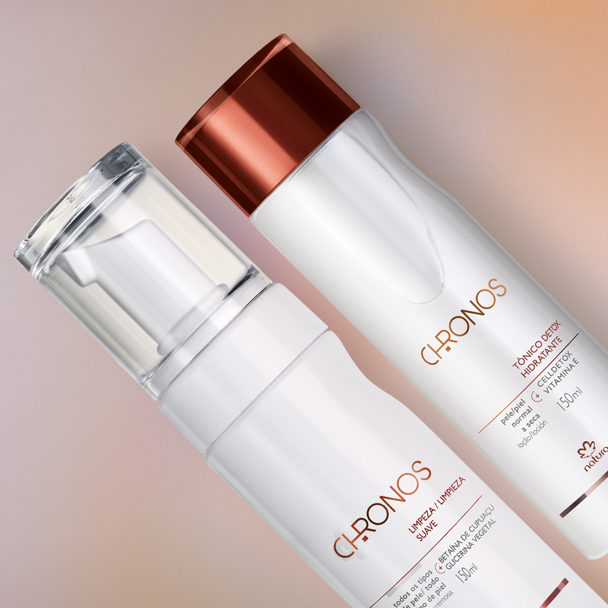 Kit Tónico Detox Hidratante y Espuma de Limpieza Chronos (2 productos)