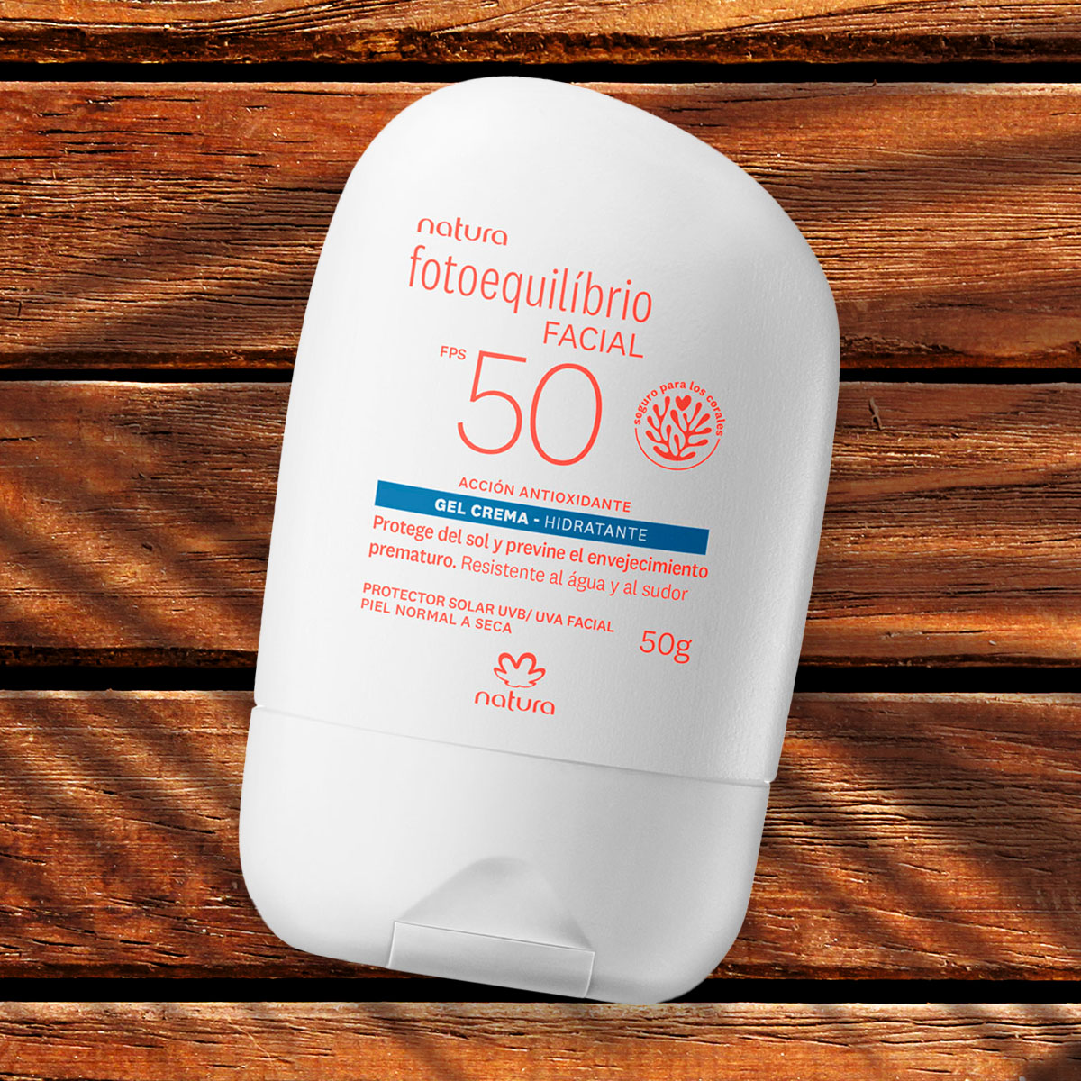 Loción protectora facial FPS50