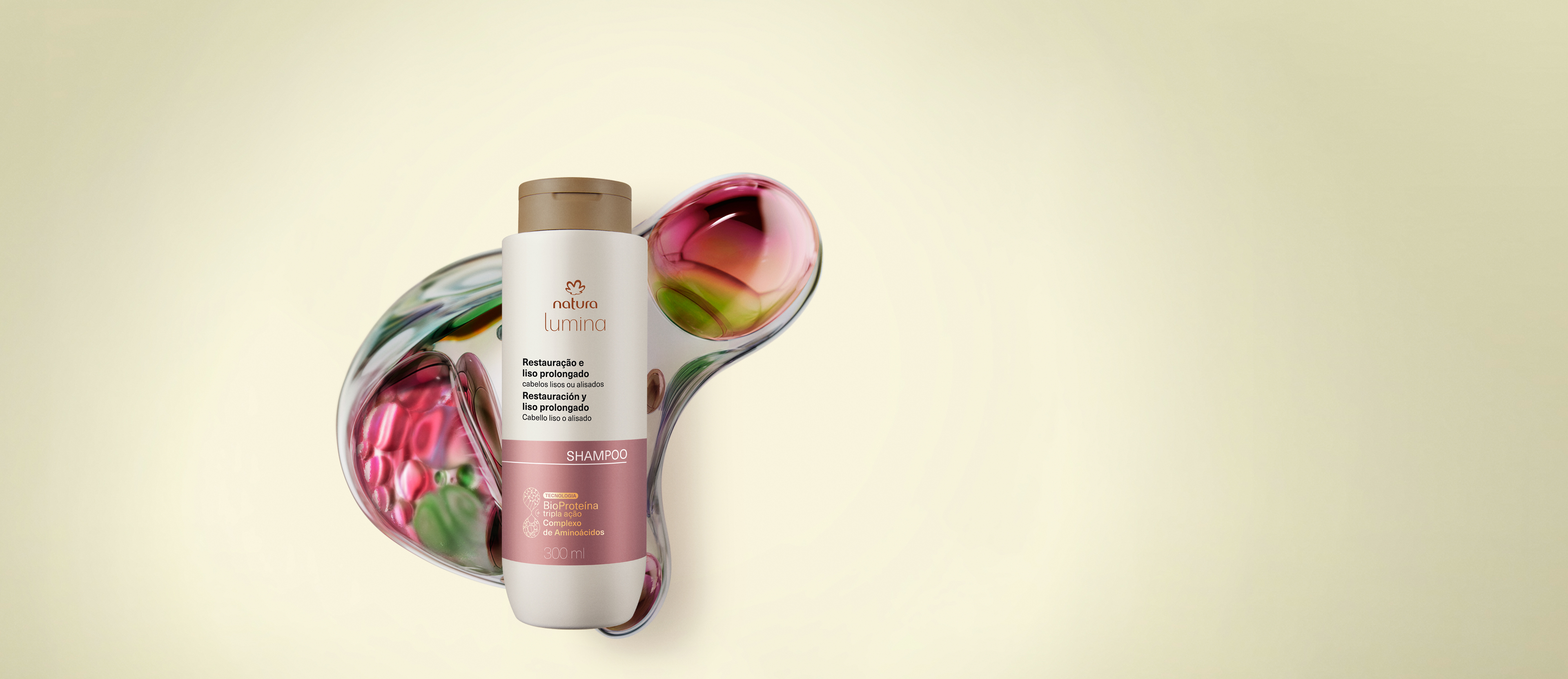 Shampoo Lumina Restaurador para Restauración y Liso Prolongado