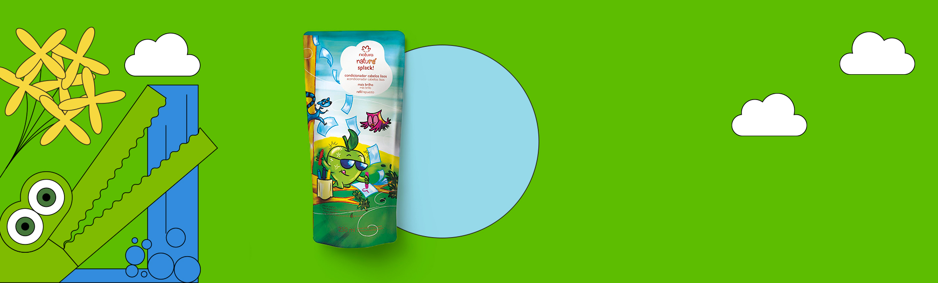 Repuesto acondicionador Splack! cabello lacio