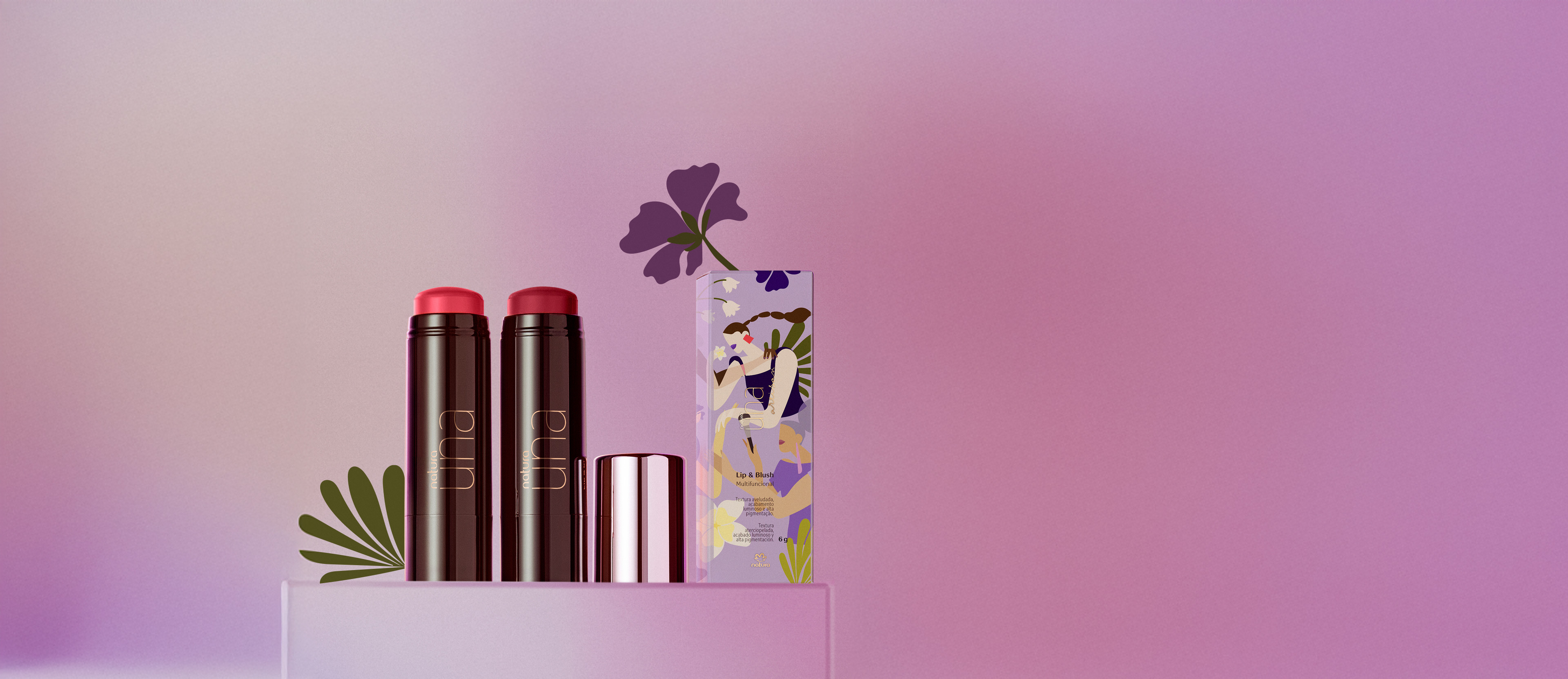 Lip y Blush Stick Una