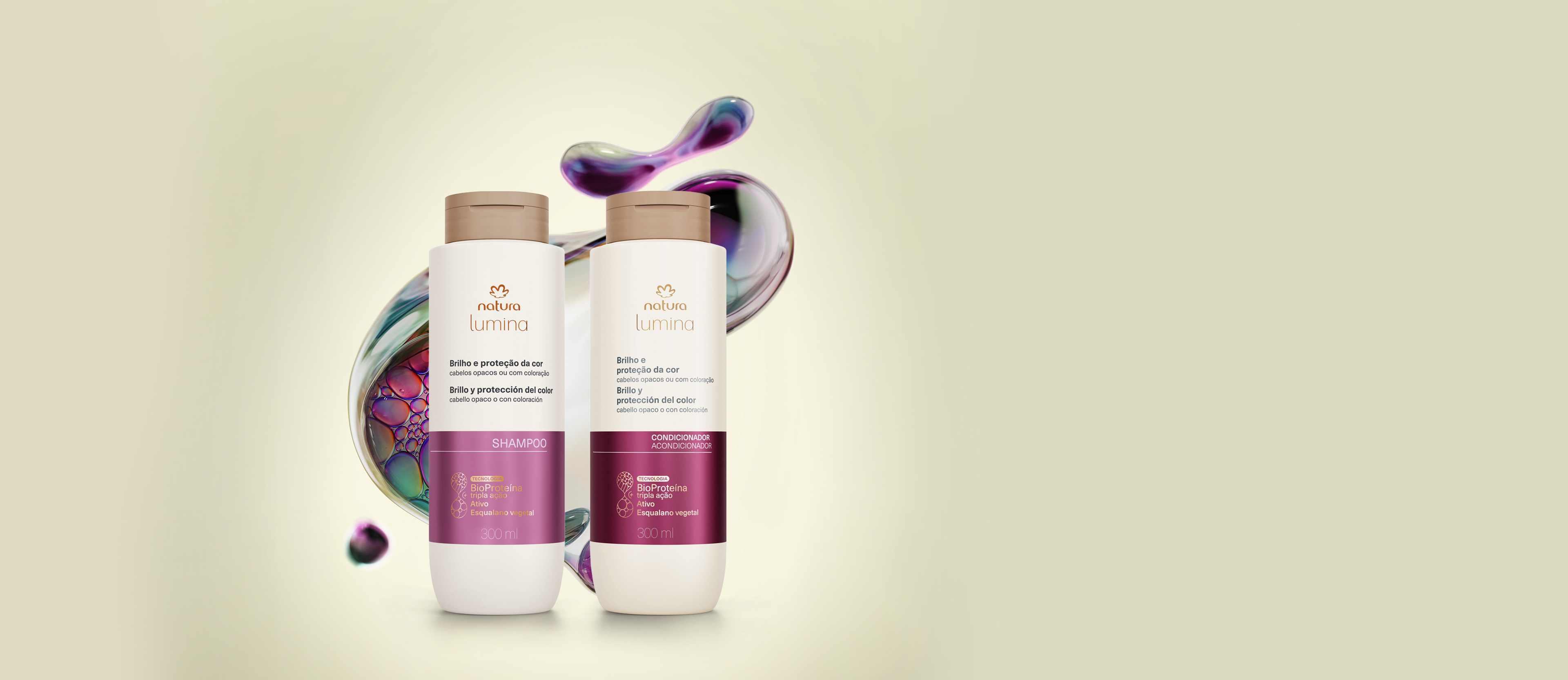 Kit Shampoo y Acondicionador Lumina Brillo y Protección del Color