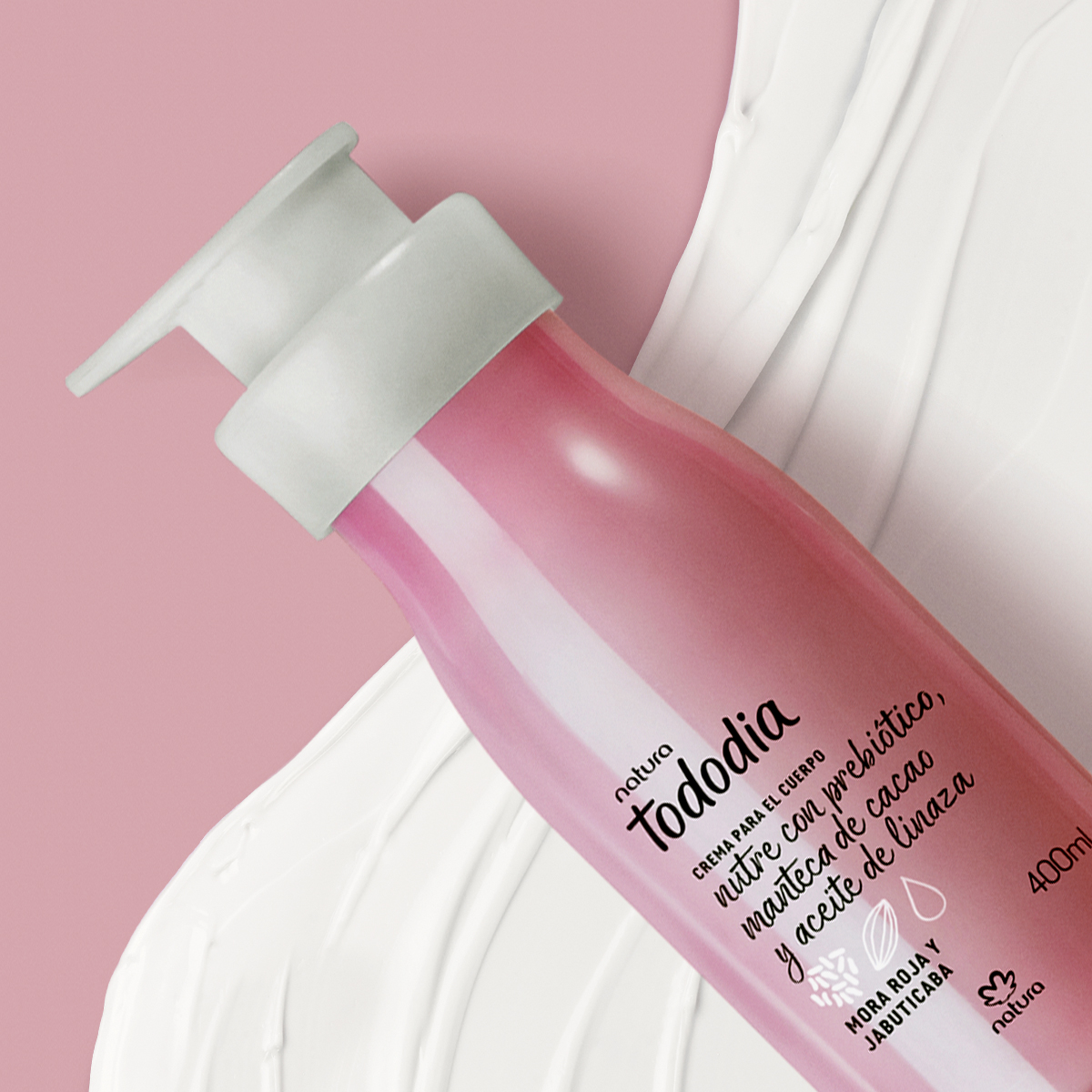 Crema Nutritiva para Cuerpo Tododia Mora Roja y Jabuticaba