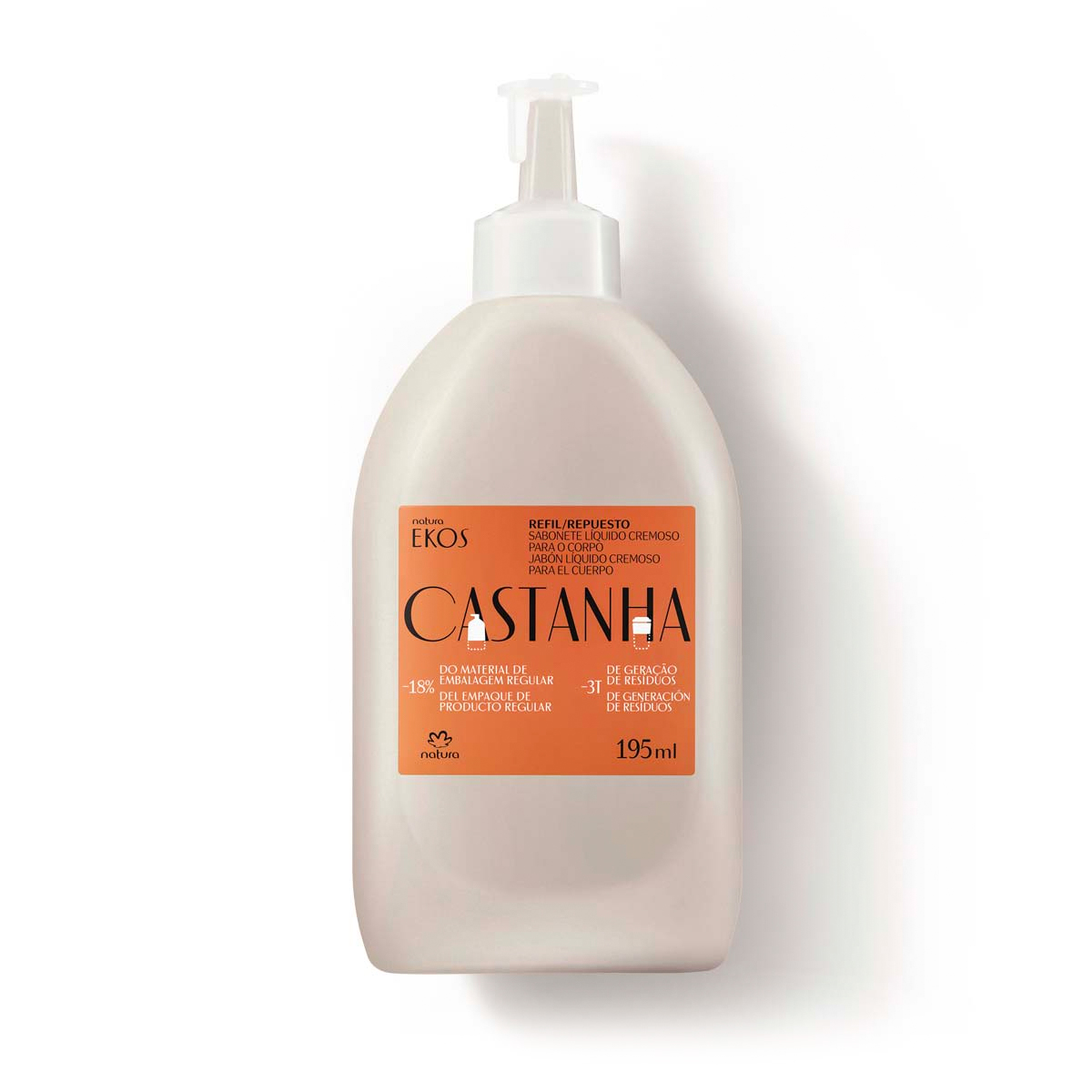 Repuesto jabón líquido corporal castaña