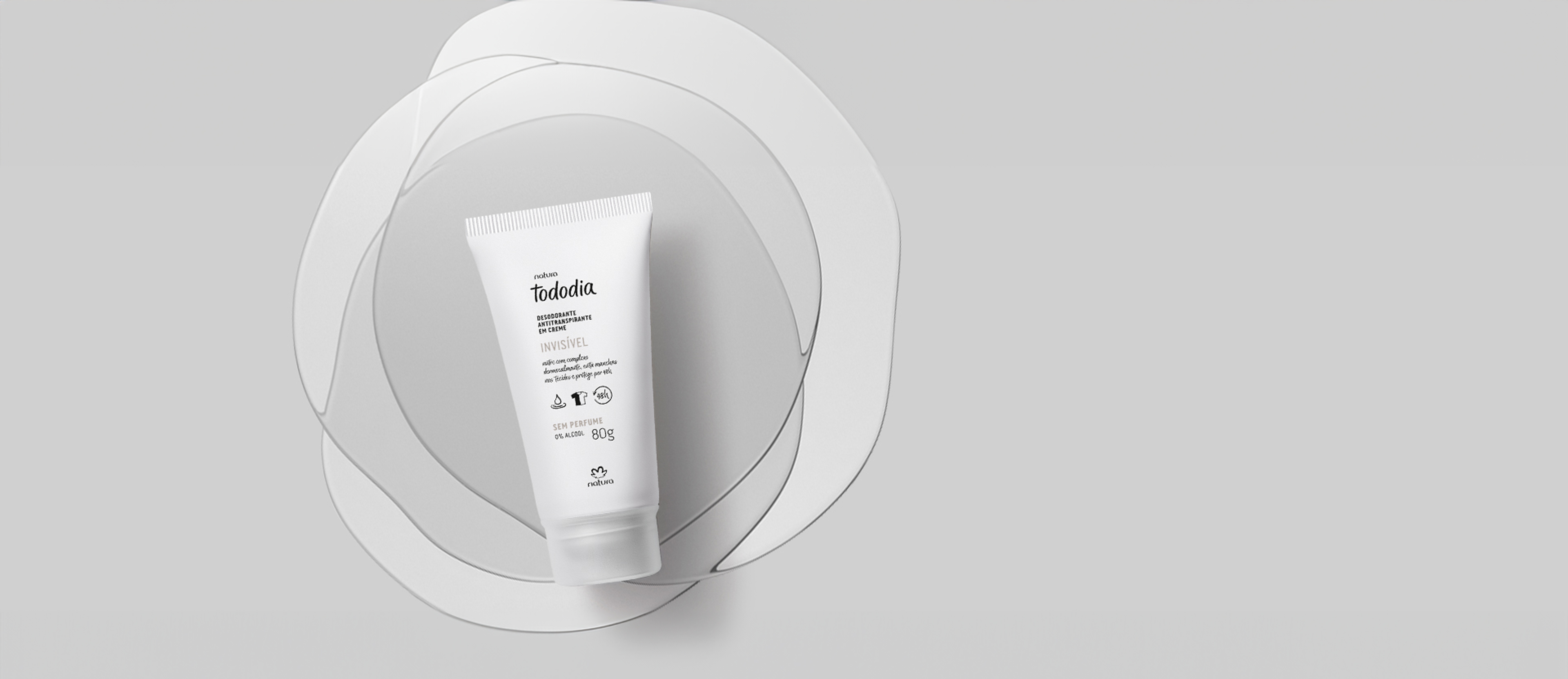 Desodorante antitranspirante en crema sin perfume 80 g Tododia