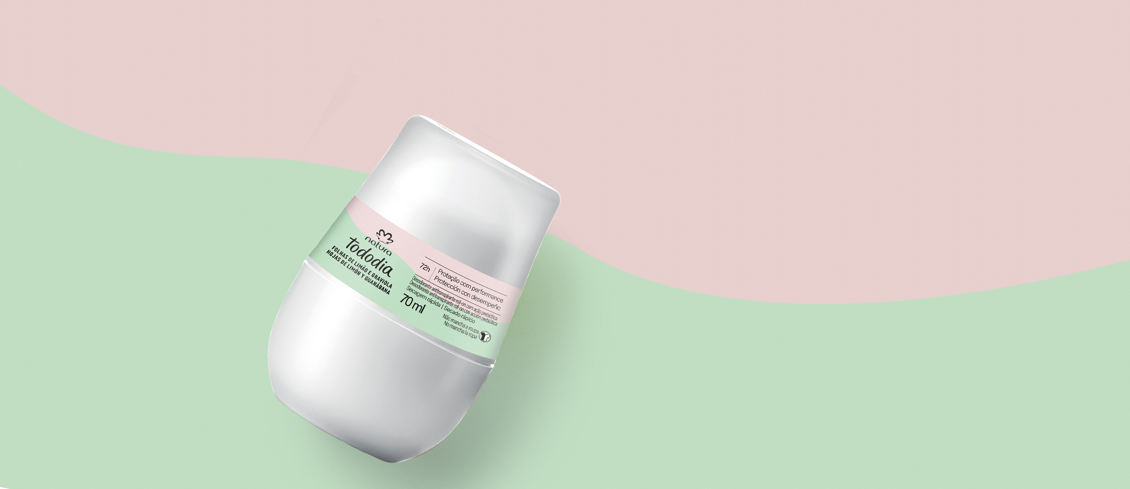 Desodorante Antitranspirante Roll-on Tododia Hojas de Limón y Guanábana