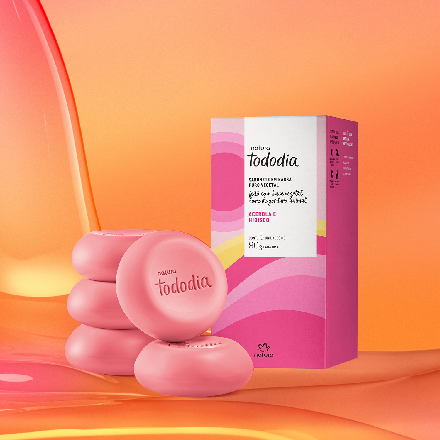 Jabones en Barra Tododia Acerola y Flor de Jamaica