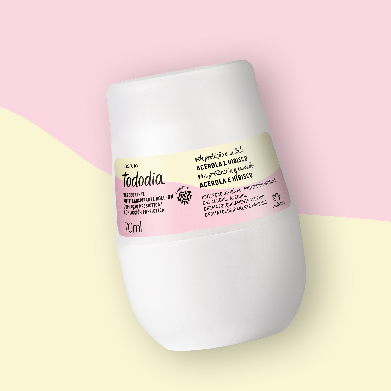 Desodorante Antitranspirante Roll On Tododia Acerola y Flor de Jamaica