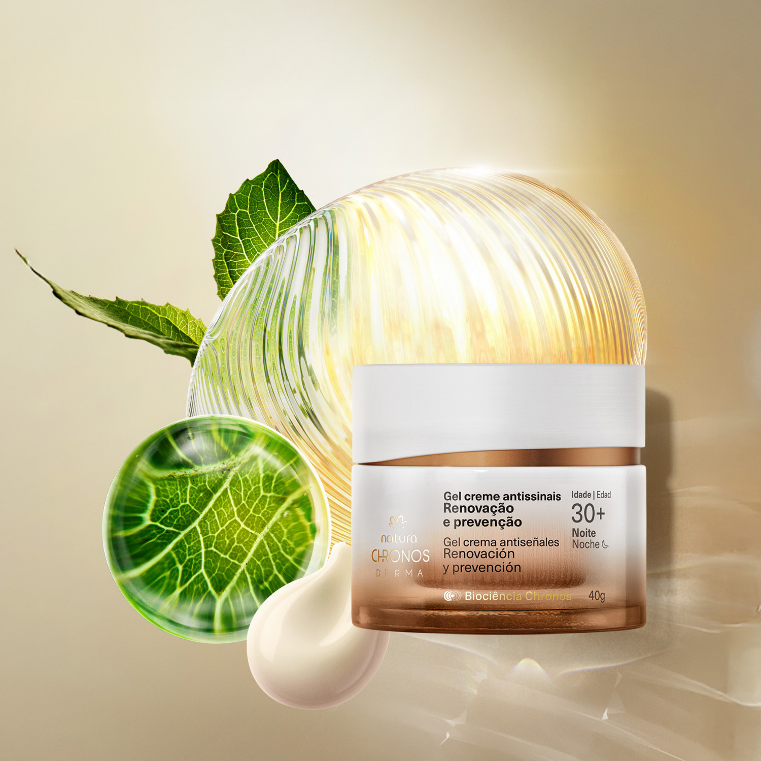 Gel crema antiseñales Renovación y prevención 30+ NOCHE