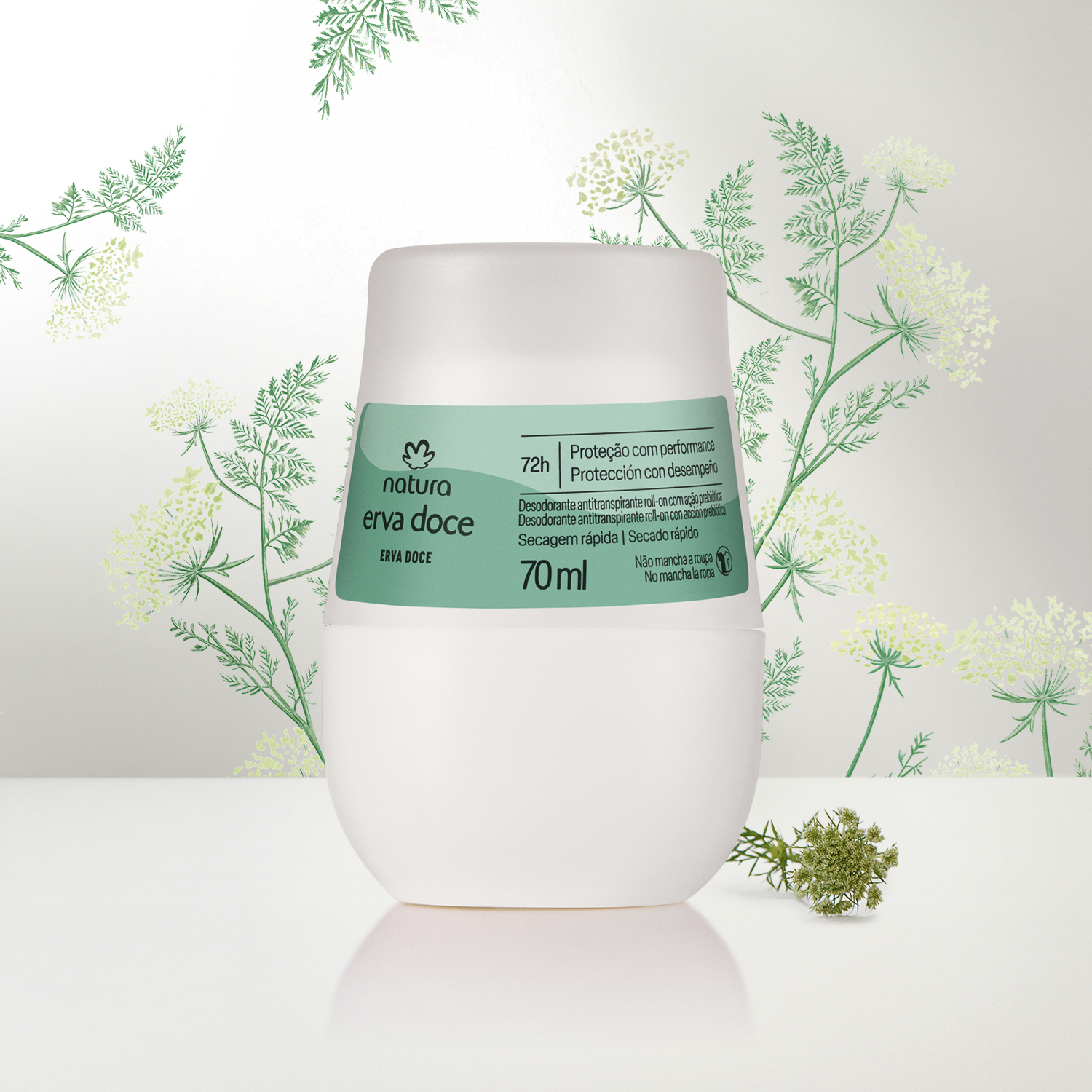 Desodorante Antitranspirante Roll-on Erva Doce