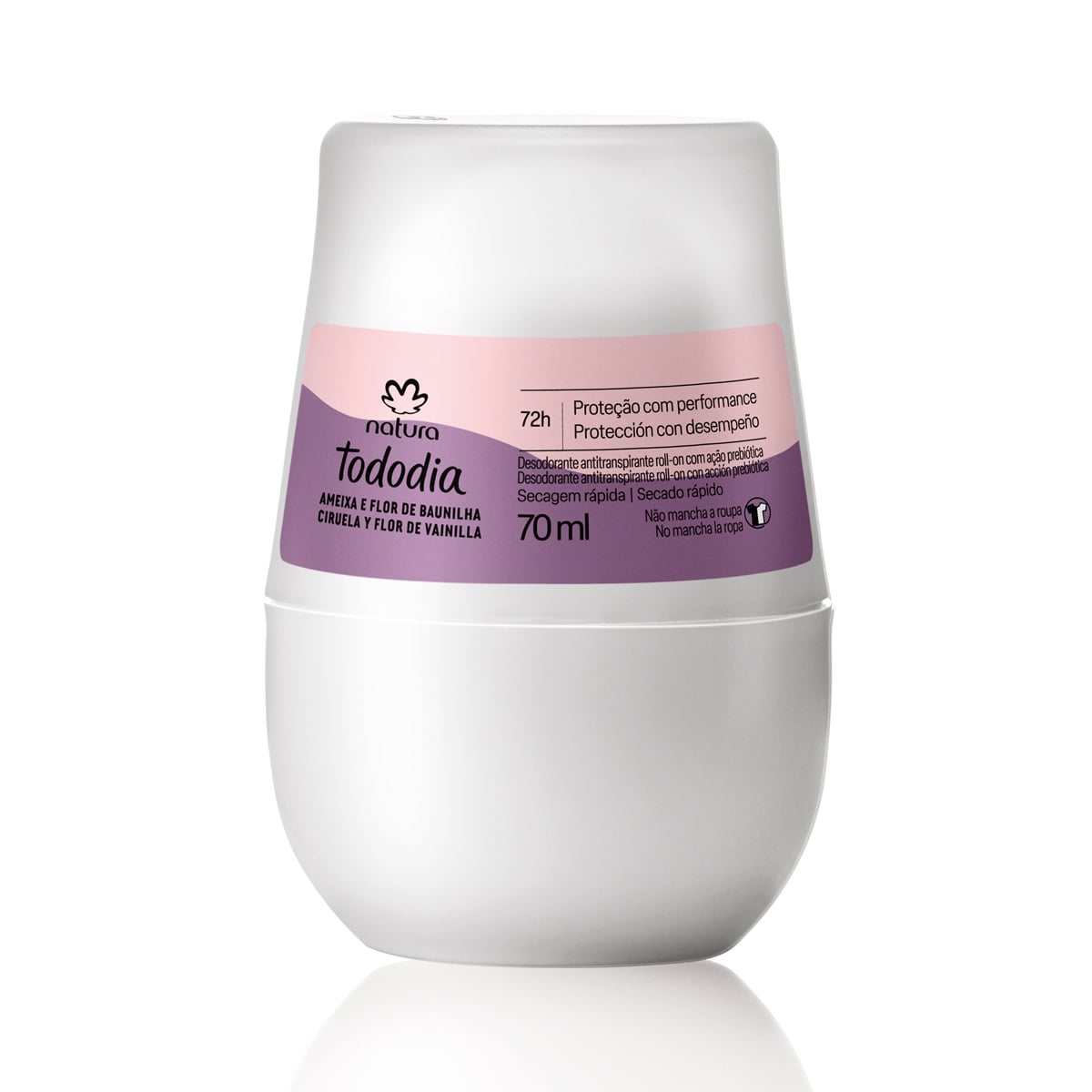 Desodorante Antitranspirante Roll-on Tododia Ciruela y Flor de Vainilla