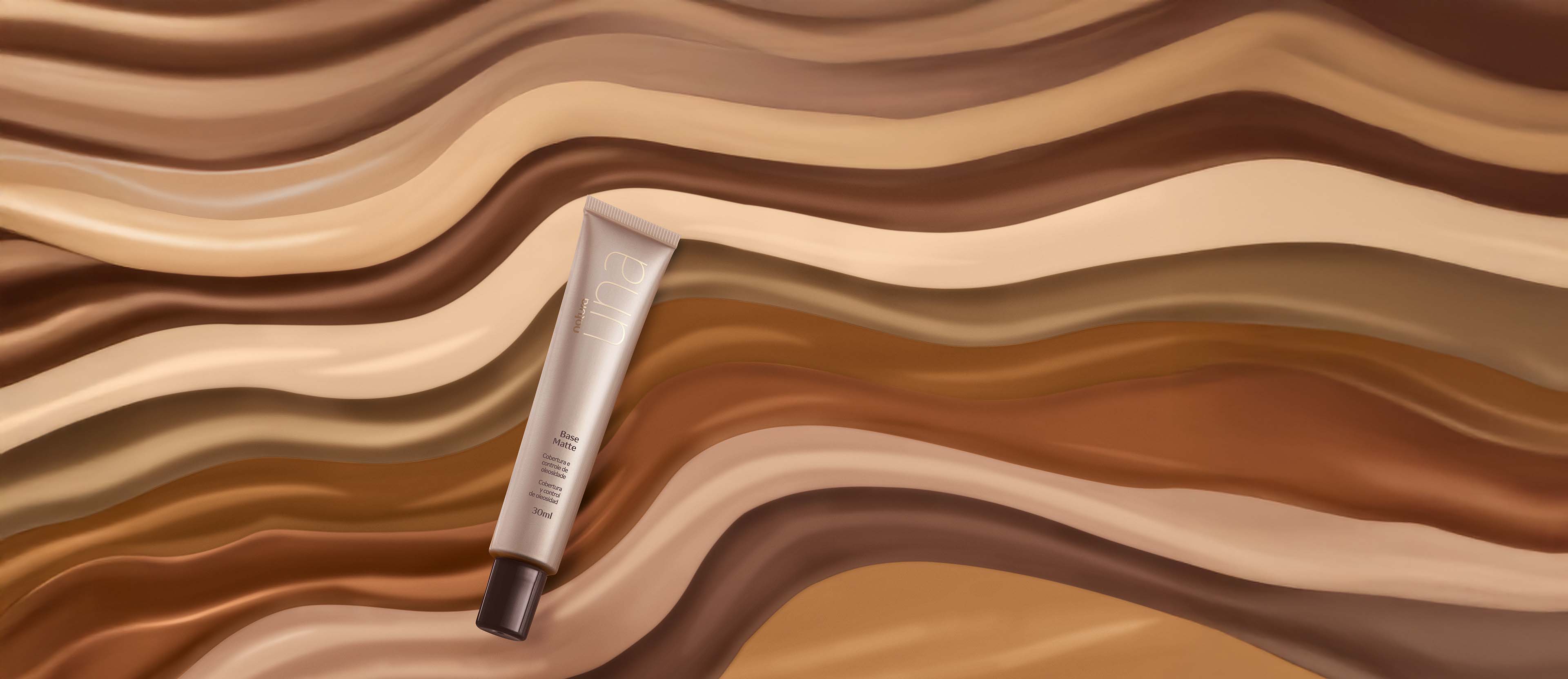 Una base matte oscuro 40c