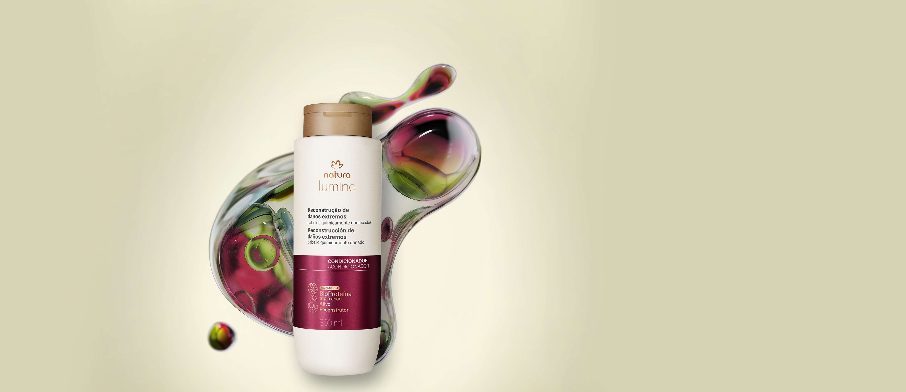 Acondicionador Reconstrucción de Daños Extremos Lumina 300ml